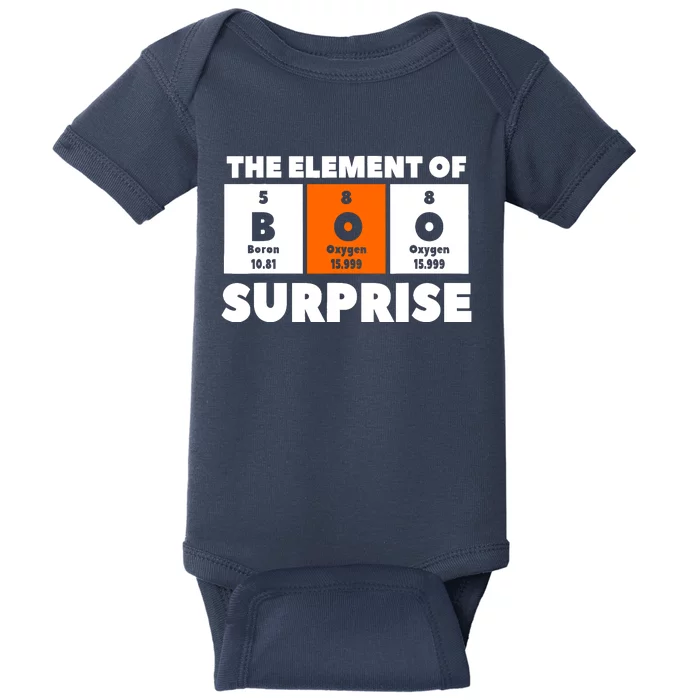 Boo The Element Of Surprise Science Chemistry Chemist Baby Bodysuit