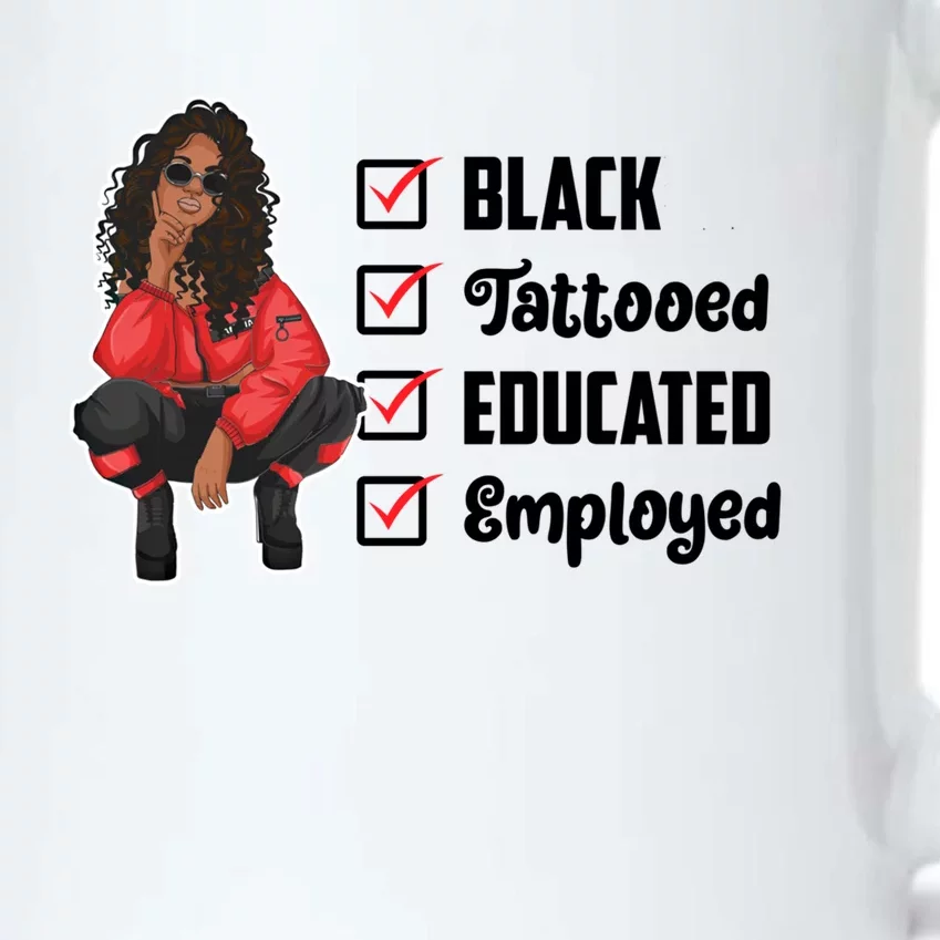 Black Tattooed Educated Employed Pretty Black Owned Gift Black Color Changing Mug