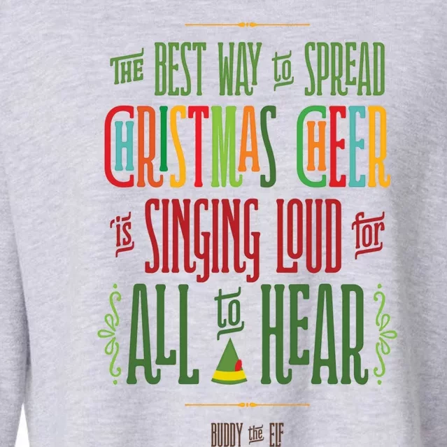 Buddy The Elf Christmas Cheer Classic Cropped Pullover Crew