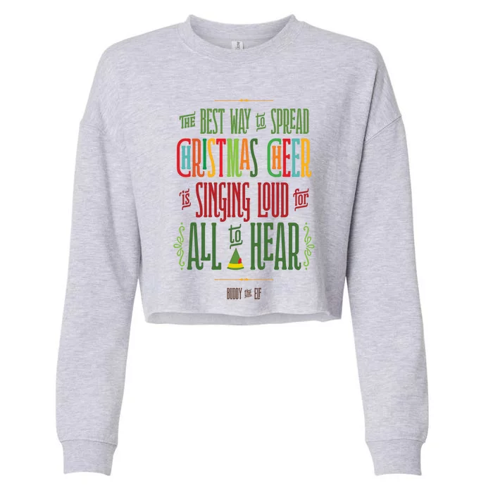 Buddy The Elf Christmas Cheer Classic Cropped Pullover Crew