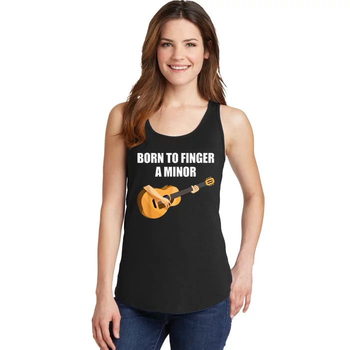 Born To Finger A Minor Guitar Ladies Essential Tank