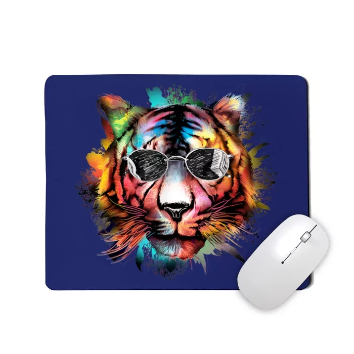 Bengal Tiger Face Paint Tiger Head Animal Bengal Tiger Lover Mousepad