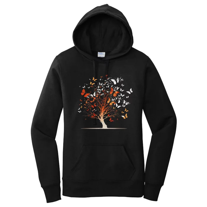 Butterfly Tree Funny Butterfly Women's Pullover Hoodie