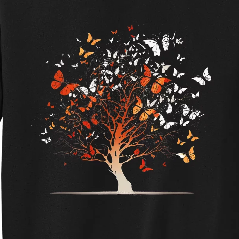 Butterfly Tree Funny Butterfly Tall Sweatshirt