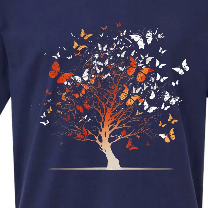 Butterfly Tree Funny Butterfly Sueded Cloud Jersey T-Shirt