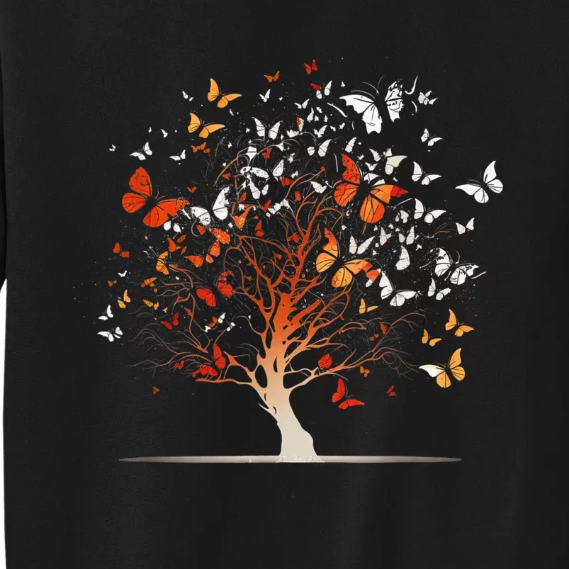 Butterfly Tree Funny Butterfly Sweatshirt