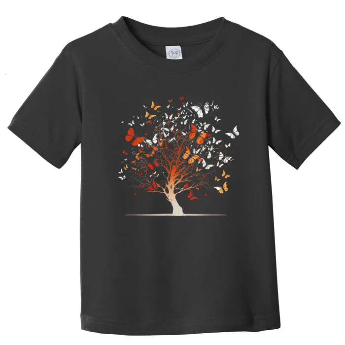 Butterfly Tree Funny Butterfly Toddler T-Shirt