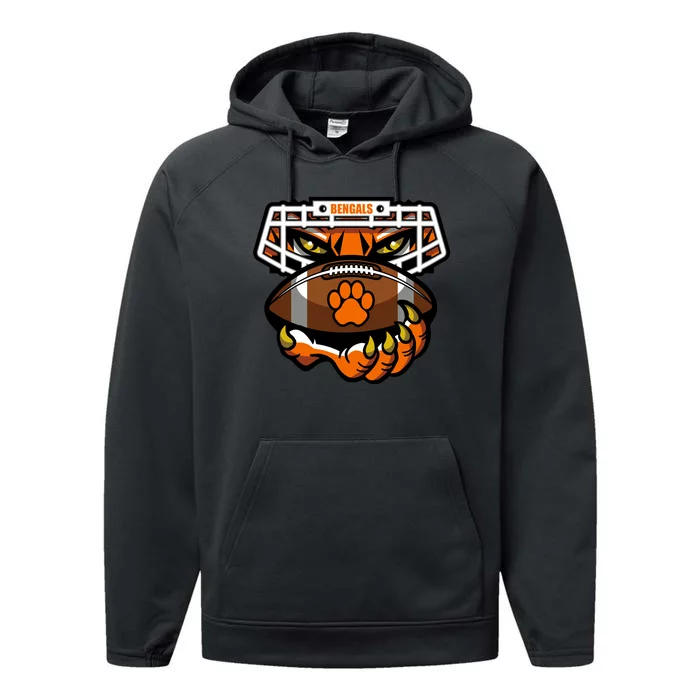 Bengal Tiger Football Performance Fleece Hoodie