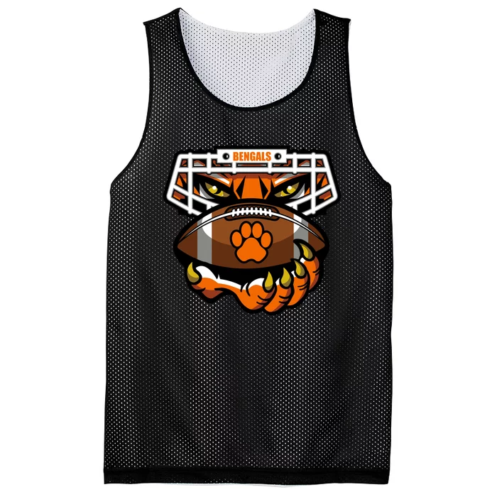 Bengal Tiger Football Mesh Reversible Basketball Jersey Tank