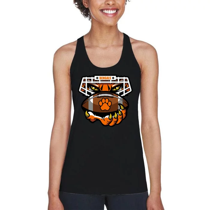 Bengal Tiger Football Women's Racerback Tank