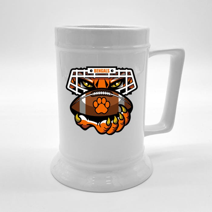 Bengal Tiger Football Front & Back Beer Stein