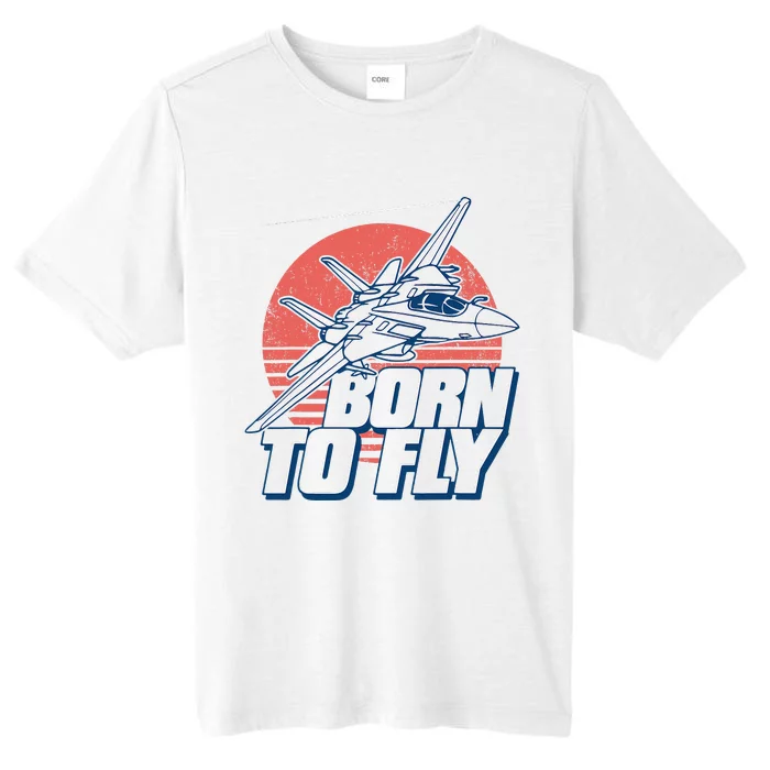 Born To Fly Fighter Jet Plane Airplane ChromaSoft Performance T-Shirt