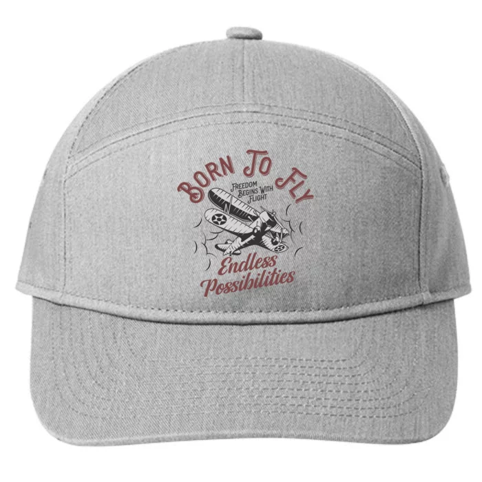 Born To Fly 7-Panel Snapback Hat