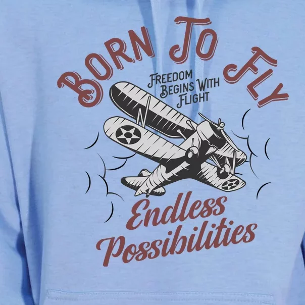 Born To Fly Unisex Surf Hoodie