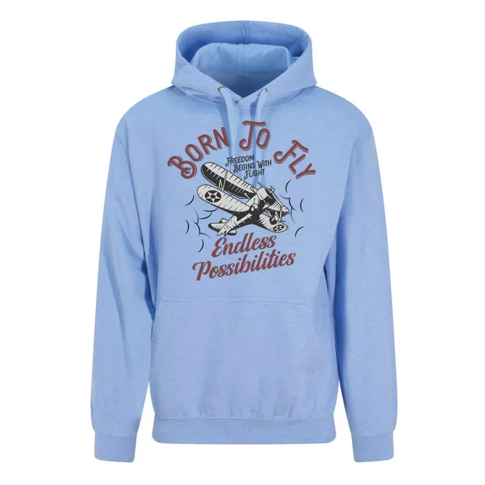 Born To Fly Unisex Surf Hoodie