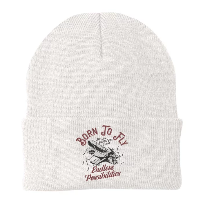 Born To Fly Knit Cap Winter Beanie