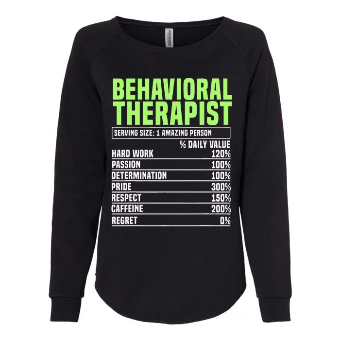 Behavioral Therapist Facts Analyst Behavior Tech Womens California Wash Sweatshirt