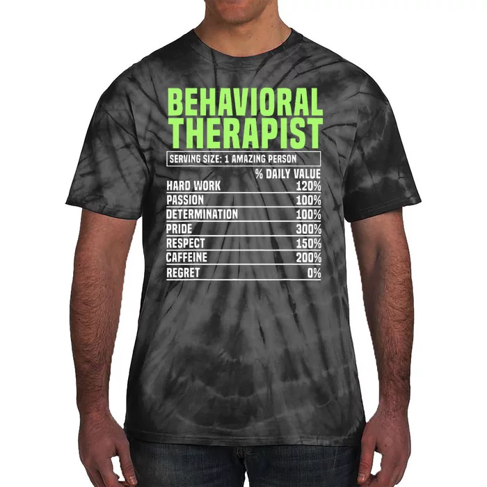 Behavioral Therapist Facts Analyst Behavior Tech Tie-Dye T-Shirt