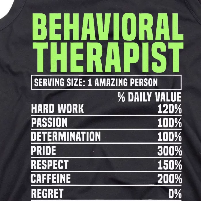 Behavioral Therapist Facts Analyst Behavior Tech Tank Top