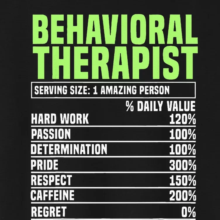 Behavioral Therapist Facts Analyst Behavior Tech Women's Crop Top Tee