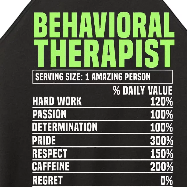 Behavioral Therapist Facts Analyst Behavior Tech Women’s Perfect Tri Rocker Tank