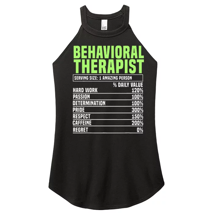 Behavioral Therapist Facts Analyst Behavior Tech Women’s Perfect Tri Rocker Tank