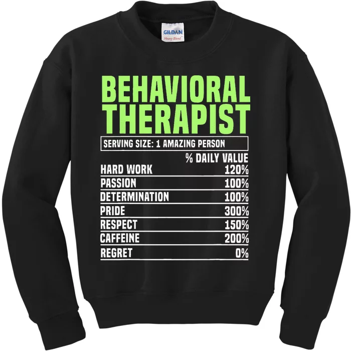 Behavioral Therapist Facts Analyst Behavior Tech Kids Sweatshirt