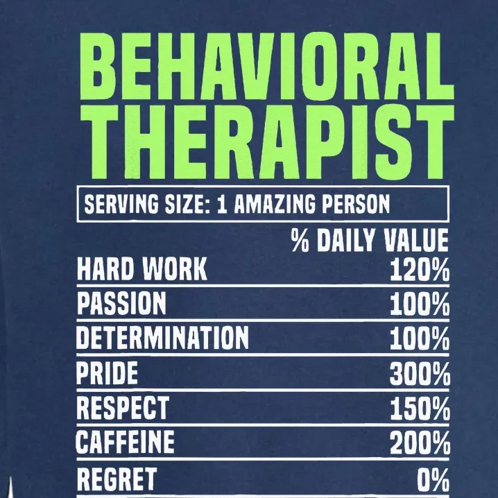 Behavioral Therapist Facts Analyst Behavior Tech Garment-Dyed Sweatshirt