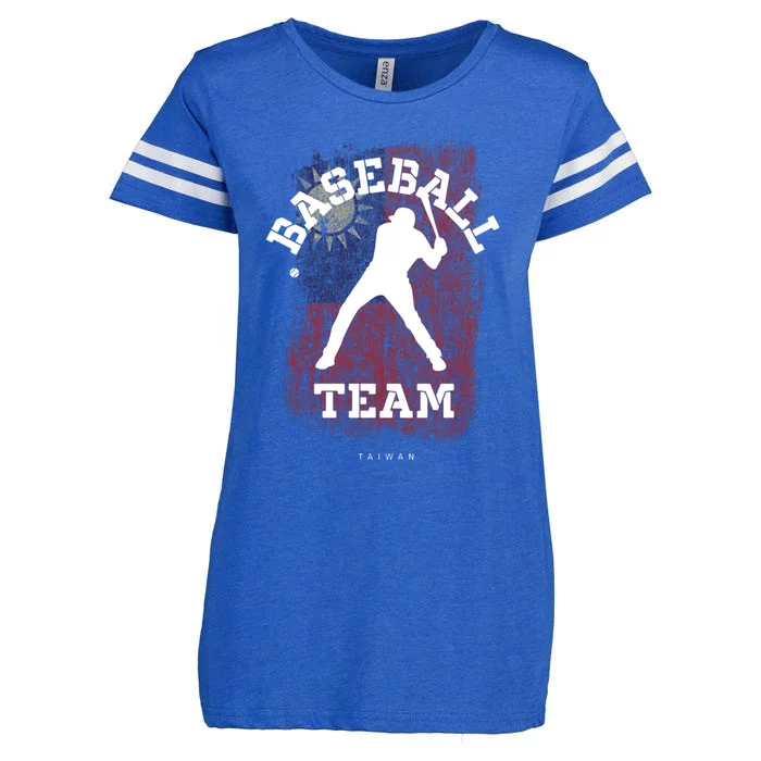 Baseball Taiwan Flag Softball Player Baseball Gift Enza Ladies Jersey Football T-Shirt