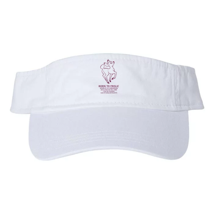 Born To Frolic World Is A Meadow Valucap Bio-Washed Visor