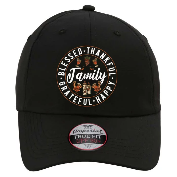 Blessed Thankful Family Thanksgiving The Original Performance Cap