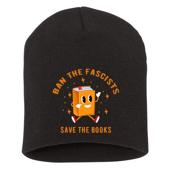 B.A.N The F.A.S.C.I.S.T.S Save The Books Short Acrylic Beanie