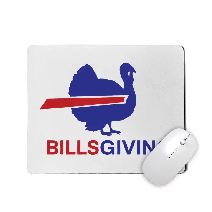 Billsgiving Turkey Football Gift Football Fan Mousepad