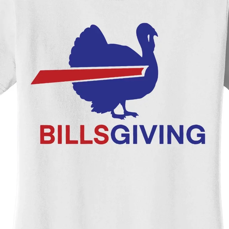 Billsgiving Turkey Football Gift Football Fan Women's T-Shirt