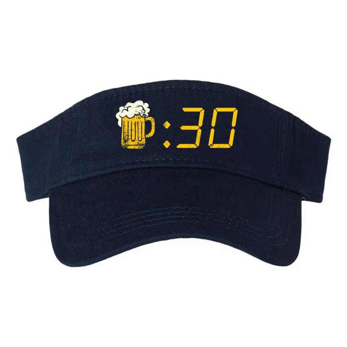 Beer Thirty. Funny Drinking Or Getting Drunk Valucap Bio-Washed Visor