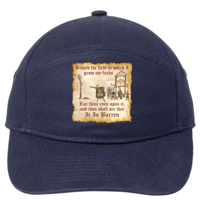 Behold The Field Medieval Dank Meme 7-Panel Snapback Hat