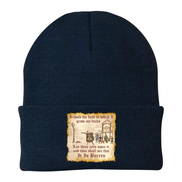 Behold The Field Medieval Dank Meme Knit Cap Winter Beanie