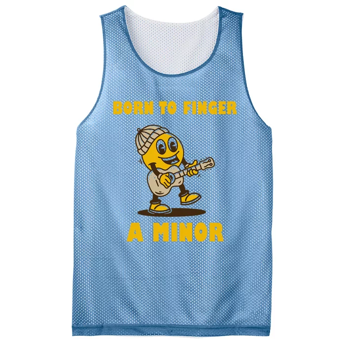 Born To Finger A Minor Guitar Mesh Reversible Basketball Jersey Tank