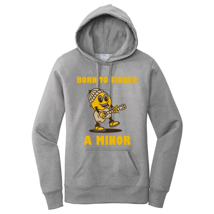 Born To Finger A Minor Guitar Women's Pullover Hoodie