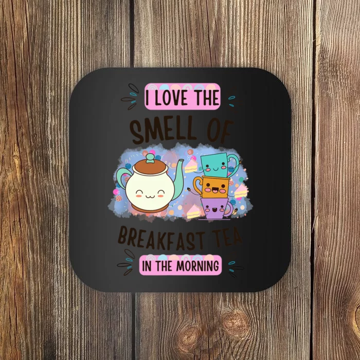 Breakfast Tea. Funny Morning Coaster