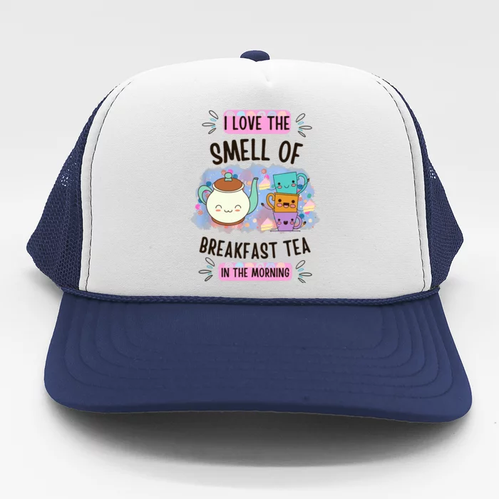 Breakfast Tea. Funny Morning Trucker Hat