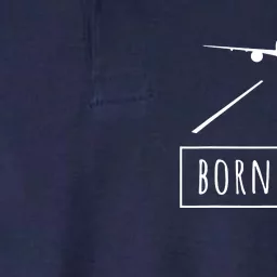 Born To Fly Aviation Pilot Flying Airplane Aircraft Gift Softstyle Adult Sport Polo