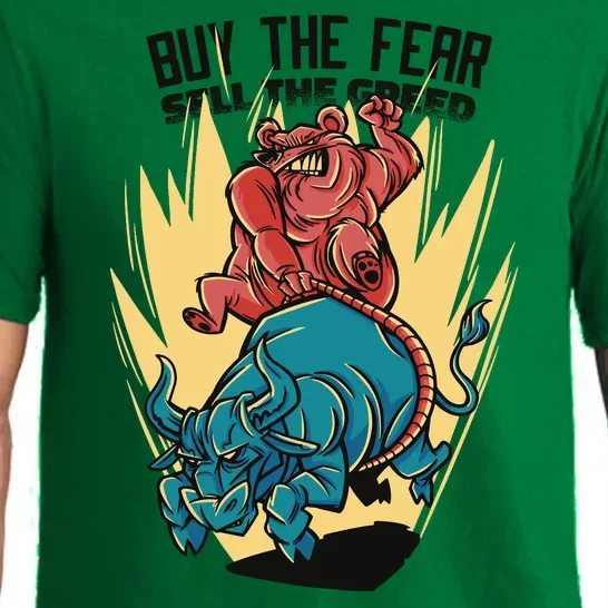 Buy The Fear Sell The Greed Stock Market Pajama Set