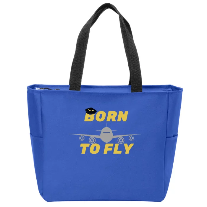 Born To Fly Pilot Zip Tote Bag