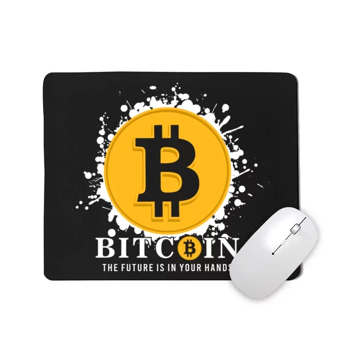 Bitcoin The Future Is In Your Hands Mousepad