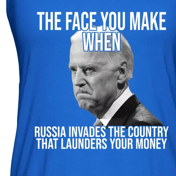 Biden The Face You Make When Russia Invades The Country Ladies Essential Flowy Tank