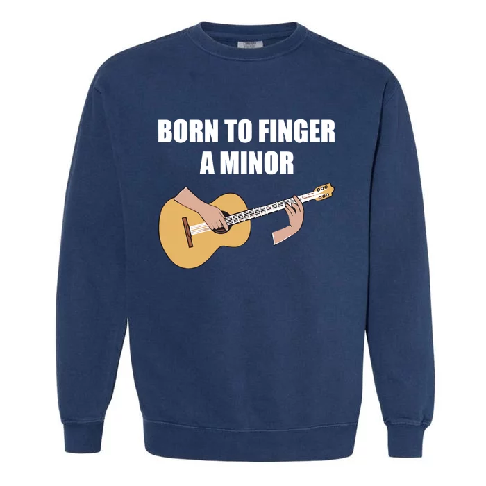 Born To Finger A Minor Garment-Dyed Sweatshirt