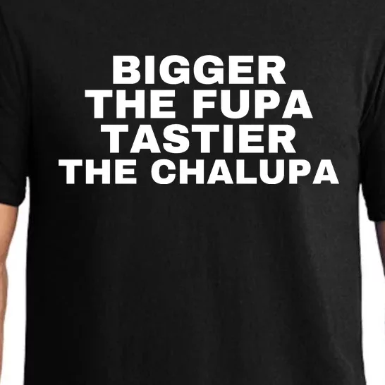 Bigger The Fupa Tastier The Chalupa Pajama Set