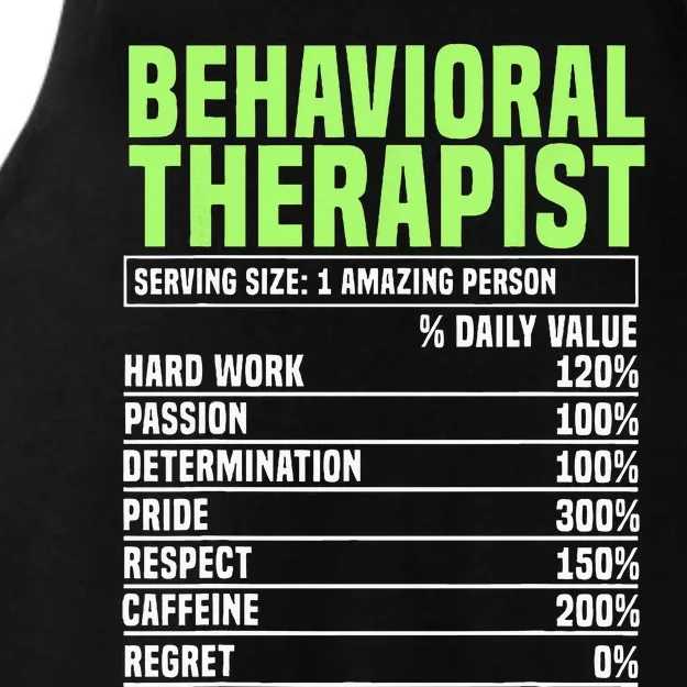 Behavioral Therapist Facts Analyst Behavior Tech Ladies Tri-Blend Wicking Tank