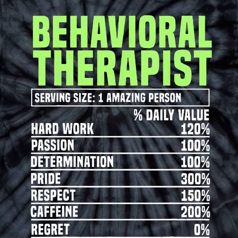 Behavioral Therapist Facts Analyst Behavior Tech Tie-Dye T-Shirt